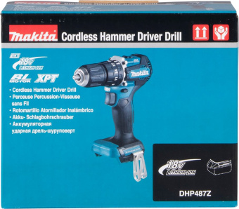 Дрель-шуруповерт Makita DHP487Z аккум. патрон:быстрозажимной - купить недорого с доставкой в интернет-магазине