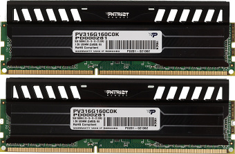 Память DDR3 2x8GB 1600MHz Patriot PV316G160C0K Viper 3 RTL Gaming PC3-12800 CL10 DIMM 240-pin 1.5В dual rank с радиатором Ret - купить недорого с доставкой в интернет-магазине