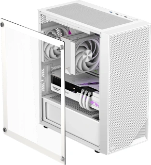 Корпус PcCooler C3B310 WH белый без БП mATX 8x120mm 4x140mm 1xUSB2.0 1xUSB3.0 audio bott PSU - купить недорого с доставкой в интернет-магазине