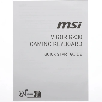 Клавиатура MSI GK30 Infrared черный/красный USB Multimedia for gamer LED (подставка для запястий) (S11-04RUF01-CLA) кабель 1.8м - купить недорого с доставкой в интернет-магазине