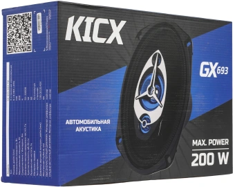 Колонки автомобильные Kicx GX-693 200Вт 92дБ 4Ом 15x23см (6x9дюйм) (ком.:2кол.) коаксиальные трехполосные - купить недорого с доставкой в интернет-магазине