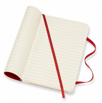 Блокнот Moleskine CLASSIC SOFT QP611F2 Pocket 90x140мм 192стр. линейка мягкая обложка красный - купить недорого с доставкой в интернет-магазине