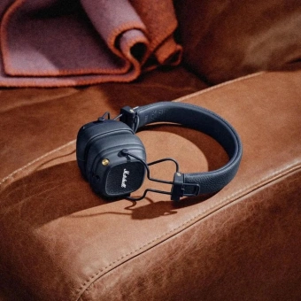 Гарнитура накладные Marshall Major V синий беспроводные bluetooth оголовье (MAJOR V MIDNIGHT BLUE) - купить недорого с доставкой в интернет-магазине