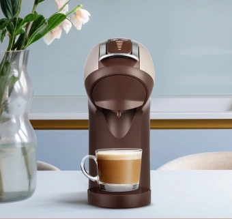 Кофемашина Kitfort КТ-7448 1400Вт коричневый/бежевый - купить недорого с доставкой в интернет-магазине