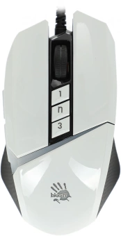 Мышь A4Tech Bloody W60 Max белый оптическая 10000dpi USB 10but (W60 MAX (PANDA WHITE)) - купить недорого с доставкой в интернет-магазине