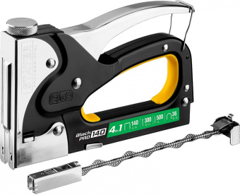 Степлер ручной Stayer BlackPro 140 скобы тип 140(6-14мм)/36(10-14мм)/300(10-14мм)/500(14мм) - купить недорого с доставкой в интернет-магазине