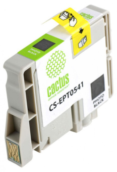 Картридж струйный Cactus CS-EPT0541 T0541 черный (16.2мл) для Epson Stylus Photo R800/R1800 с чипом - купить недорого с доставкой в интернет-магазине