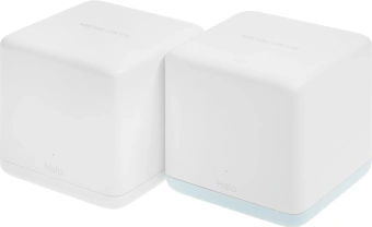 Бесшовный Mesh роутер Mercusys Halo H32G (HALO H32G(2-PACK)) AC1200 100/1000/10000BASE-T белый (упак.:2шт) - купить недорого с доставкой в интернет-магазине