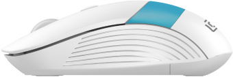 Мышь Оклик 310MW белый/синий оптическая (3200dpi) беспроводная USB для ноутбука (3but) - купить недорого с доставкой в интернет-магазине