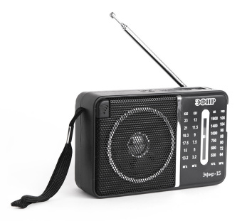 Радиоприемник портативный Сигнал Эфир-15 черный - купить недорого с доставкой в интернет-магазине
