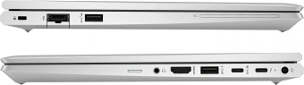 Ноутбук HP EliteBook 640 G10 Core i5 1335U 8Gb SSD512Gb Intel Iris Xe graphics 14" IPS FHD (1920x1080) FreeDOS silver WiFi BT Cam (818C3EA) - купить недорого с доставкой в интернет-магазине