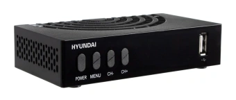 Ресивер DVB-T2 Hyundai H-DVB440 черный - купить недорого с доставкой в интернет-магазине