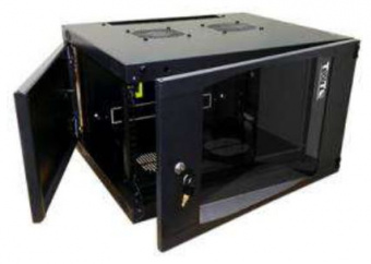 Шкаф коммутационный Lanmaster Next (TWT-CBWNG-15U-6X6-BK) настенный 15U 550x600мм пер.дв.стекл 60кг черный 22кг 823мм - купить недорого с доставкой в интернет-магазине