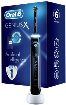 Зубная щетка электрическая Oral-B Genius X D706.513.6 черный - купить недорого с доставкой в интернет-магазине