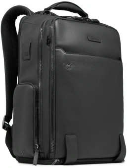 Рюкзак мужской Piquadro Modus CA7107MOSBM/N черный кожа - купить недорого с доставкой в интернет-магазине