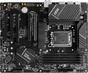 Материнская плата MSI PRO B760-P DDR4 II Soc-1700 Intel B760 4xDDR4 ATX AC`97 8ch(7.1) 2.5Gg+HDMI+DP - купить недорого с доставкой в интернет-магазине