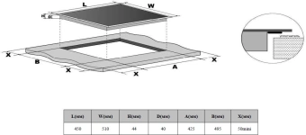 Варочная поверхность Weissgauff HV 431 B черный - купить недорого с доставкой в интернет-магазине