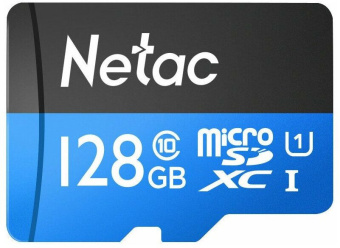 Флеш карта microSDXC 128Gb Class10 Netac NT02P500STN-128G-S P500 w/o adapter - купить недорого с доставкой в интернет-магазине
