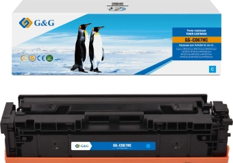 Картридж лазерный G&G GG-C067HC CRG067HCYN голубой (2350стр.) для Canon LBP631Cw/LBP633Cdw/LBP632Cdw/i-SENSYS MF651Cw/MF655Cdw/MF657Cdw/MF655Cw/MF657Cw/MF653Cdw/MF654Cdw/MF656Cdw - купить недорого с доставкой в интернет-магазине