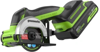 Углошлифовальная машина Greenworks GD24UCS 500Вт 20000об/мин рез.шпин.:M6 d=76мм (3402007CUA) - купить недорого с доставкой в интернет-магазине