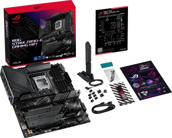 Материнская плата Asus ROG STRIX Z890-E GAMING WIFI Soc-1851 Intel Z890 4xDDR5 ATX AC`97 8ch(7.1) 5Gigabit RAID+HDMI+DP - купить недорого с доставкой в интернет-магазине
