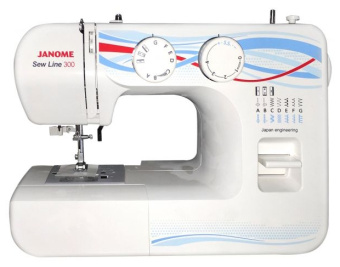 Швейная машина Janome Sew Line 300 белый - купить недорого с доставкой в интернет-магазине