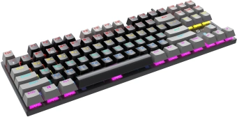 Клавиатура Оклик K600X механическая черный/серый USB Multimedia for gamer LED - купить недорого с доставкой в интернет-магазине