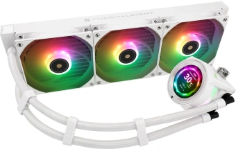 Система водяного охлаждения Thermalright Core Vision 360 ARGB Soc-AM5/AM4/1200/1700/1851 белый 4-pin 27.7dB Al LCD Ret (C-VISION-360-WH-ARGB) - купить недорого с доставкой в интернет-магазине