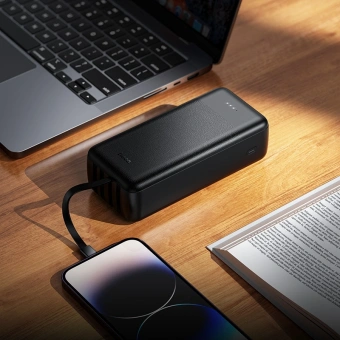 Мобильный аккумулятор Hoco J163B Wonderfu 30000mAh 3A черный (64615) - купить недорого с доставкой в интернет-магазине