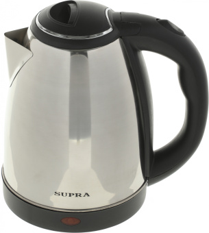 Чайник электрический Supra KES-1801S 1.8л. 1500Вт серебристый/черный корпус: металл/пластик - купить недорого с доставкой в интернет-магазине