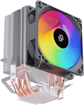 Устройство охлаждения(кулер) Оклик OG-CPC130FRGB-1 RGB Soc-AM4/1151/1200 черный 3-pin 18-23dB Al+Cu 130W 453gr Ret - купить недорого с доставкой в интернет-магазине