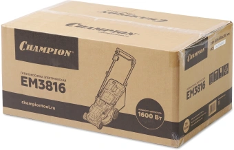 Газонокосилка ручная Champion EM3816 1.6Вт - купить недорого с доставкой в интернет-магазине