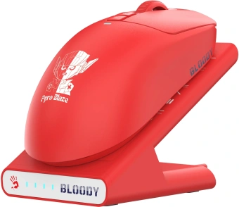 Мышь A4Tech Bloody R72 Ultra Duo белый/красный/рисунок оптическая 20000dpi беспров. USB-C 7but (R72 ULTRA DUO PIXELS RED) - купить недорого с доставкой в интернет-магазине