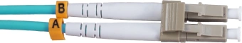 Патч-корд Cabeus FOP-50-LC-SC-5M 2x50/125 OM3 LC дуплекс-SC дуплекс 5м LSZH бирюзовый - купить недорого с доставкой в интернет-магазине