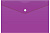 Конверт на кнопке Бюрократ -PK804A5NVIO A5 непрозрачный пластик 0.18мм фиолетовый