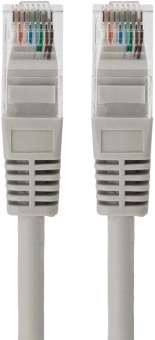 Патч-корд Rexant 18-8004 UTP RJ-45 вил.-вилка RJ-45 кат.5E 1.5м серый LSZH - купить недорого с доставкой в интернет-магазине