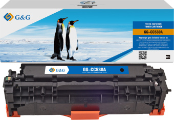 Картридж лазерный G&G GG-CC530A черный (3500стр.) для HP CLJ CP2020/CP2025/CM2320 MFP, MF8330/8350 - купить недорого с доставкой в интернет-магазине