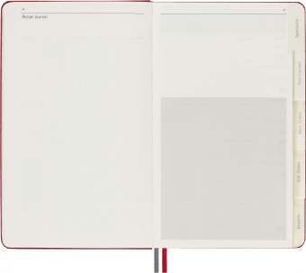 Блокнот Moleskine PASSION RECIPE PASRECP Large 130х210мм 400стр. подар.кор. красный - купить недорого с доставкой в интернет-магазине