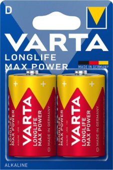 Батарея Varta LongLife Max Power Alkaline D LR20 (2шт) блистер - купить недорого с доставкой в интернет-магазине