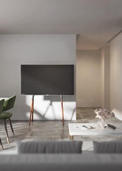 Подставка для телевизора Cactus CS-ST1247BKWN черный/орех 49"-70" макс.40кг напольный - купить недорого с доставкой в интернет-магазине