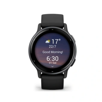 Смарт-часы Garmin Vivoactive 5 30.4мм 1.2" AMOLED корп.черный рем.черный разм.брасл.:125-190мм (010-02862-10) - купить недорого с доставкой в интернет-магазине