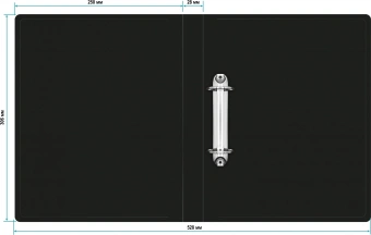 Папка на 2-х кольцах Silwerhof Eco A4 пластик 0.5мм черный - купить недорого с доставкой в интернет-магазине