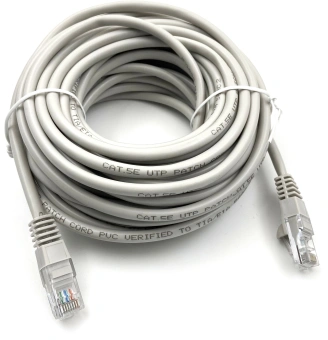 Патч-корд Buro UTP-5E-10M-G-LSZH UTP cat.5E 10м серый RJ-45 (m)-RJ-45 (m) - купить недорого с доставкой в интернет-магазине
