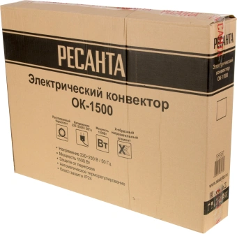 Конвектор Ресанта ОК-1500 1500Вт белый - купить недорого с доставкой в интернет-магазине