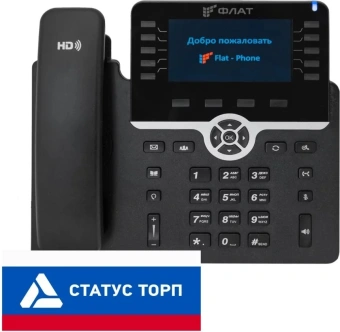 Телефон IP Флат Flat-Phone-B10/RU    черный - купить недорого с доставкой в интернет-магазине