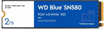 Накопитель SSD WD S PCIe 4.0 x4 2TB WDS200T3B0E Blue SN580 M.2 2280 - купить недорого с доставкой в интернет-магазине