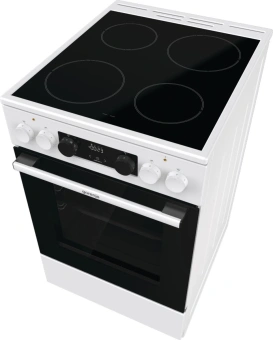 Плита Электрическая Gorenje GEC5C61WG белый стеклокерамика (без крышки) - купить недорого с доставкой в интернет-магазине