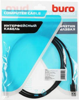 Кабель Buro BHP USB-TPC-1.8 USB (m)-USB Type-C (m) 1.8м черный - купить недорого с доставкой в интернет-магазине
