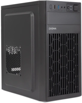 Корпус Digma DCC-MN302 черный без БП mATX 1x80mm 2x120mm 1xUSB2.0 1xUSB3.0 audio - купить недорого с доставкой в интернет-магазине