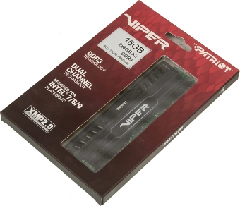 Память DDR3 2x8GB 1866MHz Patriot PV316G186C0K Viper 3 RTL Gaming PC3-14900 CL10 DIMM 240-pin 1.5В dual rank с радиатором Ret - купить недорого с доставкой в интернет-магазине